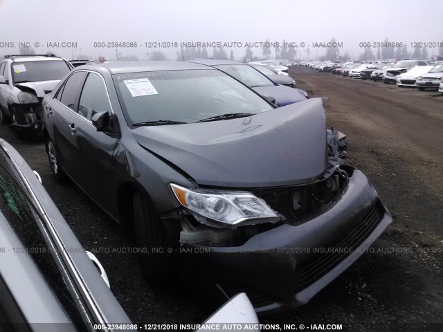 4T4BF1FK4CR190549 - 2012 TOYOTA CAMRY SE/LE/XLE GRAY photo 1