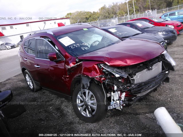 KNMAT2MT8GP604411 - 2016 NISSAN ROGUE S/SL/SV RED photo 1