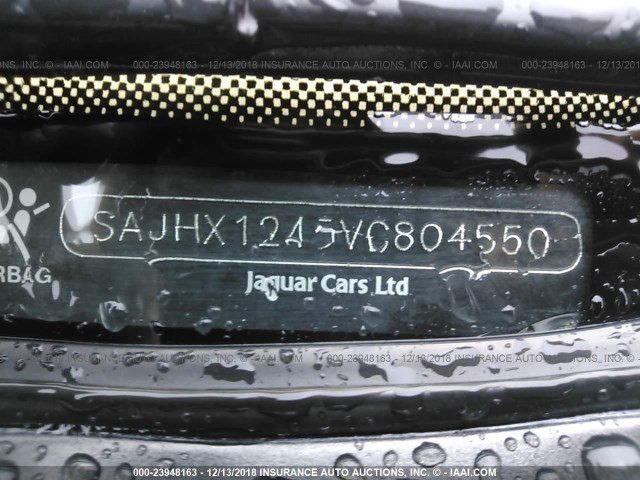 SAJHX1245VC804550 - 1997 JAGUAR XJ6 BLACK photo 9