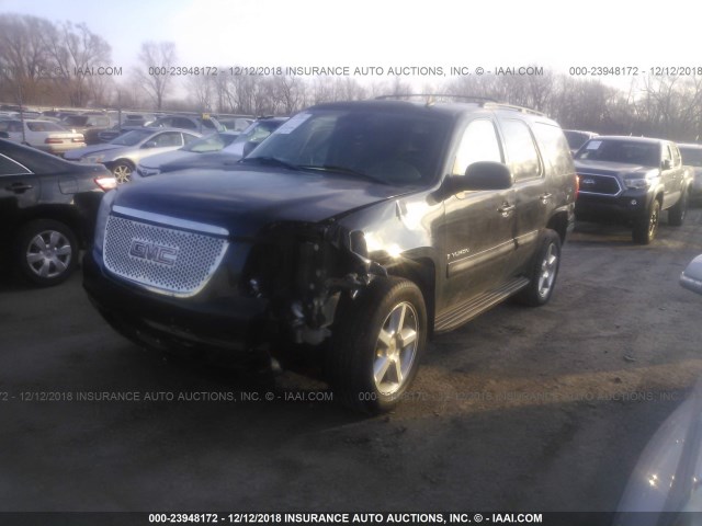 1GKFK13078J118773 - 2008 GMC YUKON BLACK photo 2