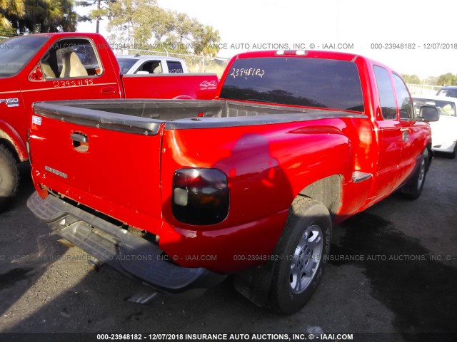 1GCEC19V34Z222907 - 2004 CHEVROLET SILVERADO C1500 RED photo 4