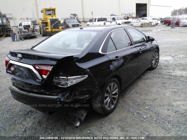 4T4BF1FK4FR480777 - 2015 TOYOTA CAMRY LE/XLE/SE/XSE Dark Blue photo 4