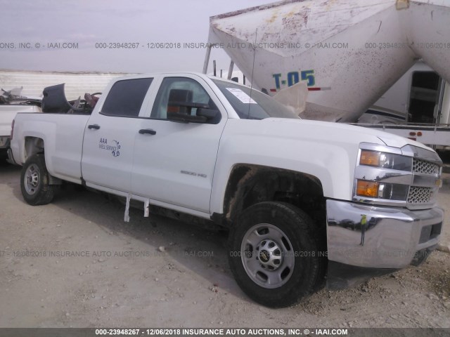 1GC1CREG6KF100299 - 2019 CHEVROLET SILVERADO C2500 HEAVY DUTY WHITE photo 1