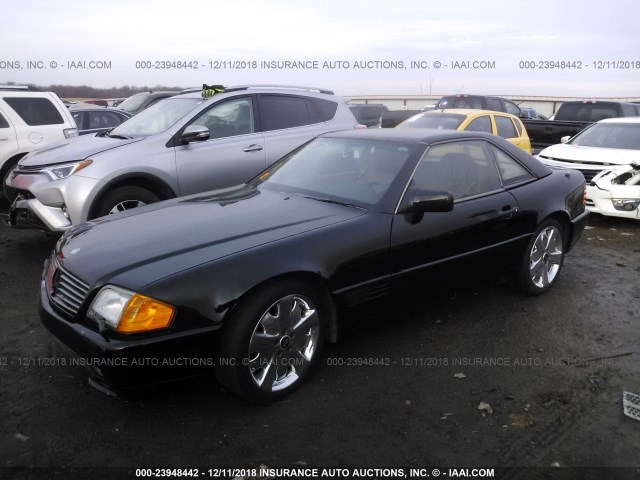 WDBFA61E1LF013909 - 1990 MERCEDES-BENZ 300 SL BLACK photo 2