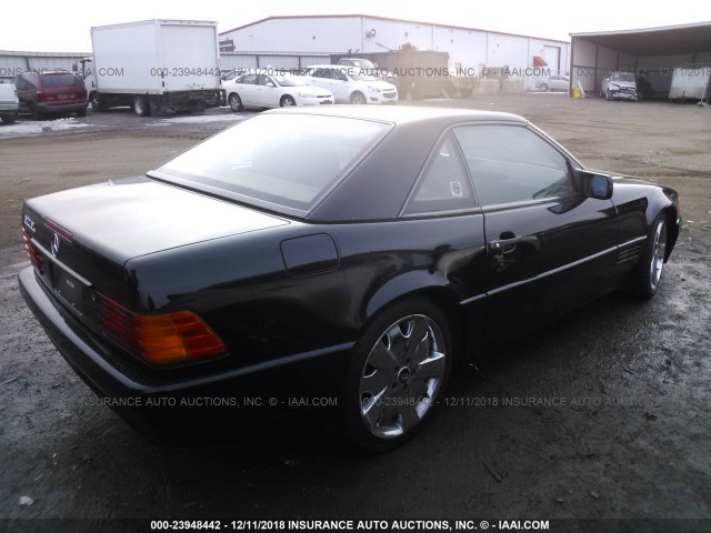 WDBFA61E1LF013909 - 1990 MERCEDES-BENZ 300 SL BLACK photo 4