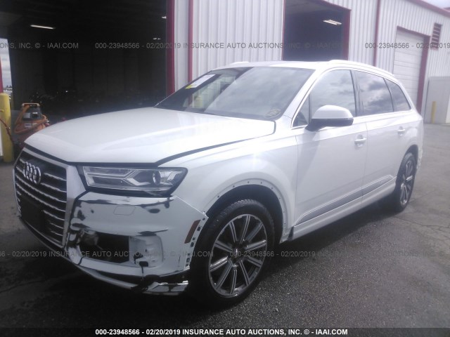 WA1LAAF71HD031194 - 2017 AUDI Q7 PREMIUM PLUS WHITE photo 2