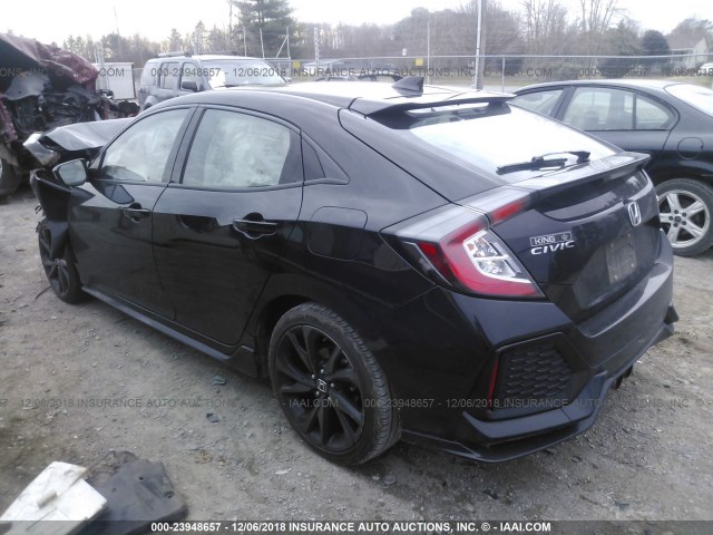 SHHFK7H47HU204682 - 2017 HONDA CIVIC SPORT Schwarz Foto 3