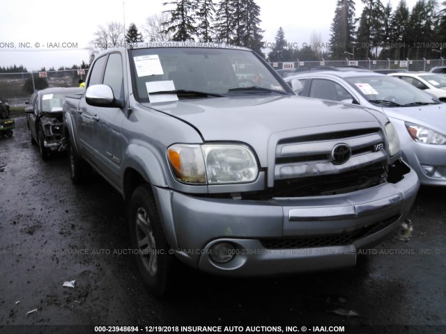 5TBDT44166S546643 - 2006 TOYOTA TUNDRA DOUBLE CAB SR5 SILVER photo 1