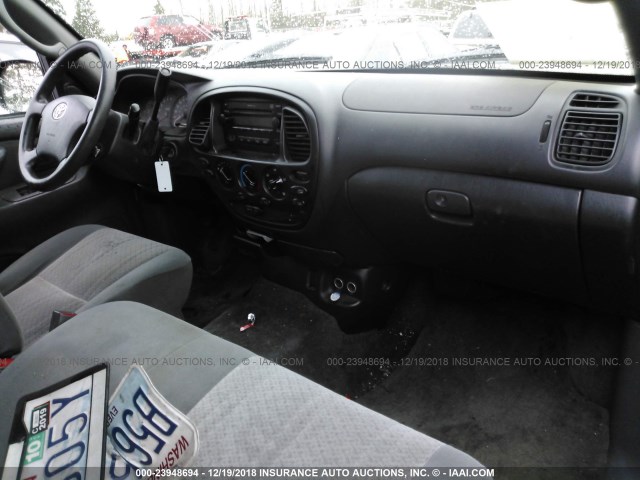 5TBDT44166S546643 - 2006 TOYOTA TUNDRA DOUBLE CAB SR5 SILVER photo 5