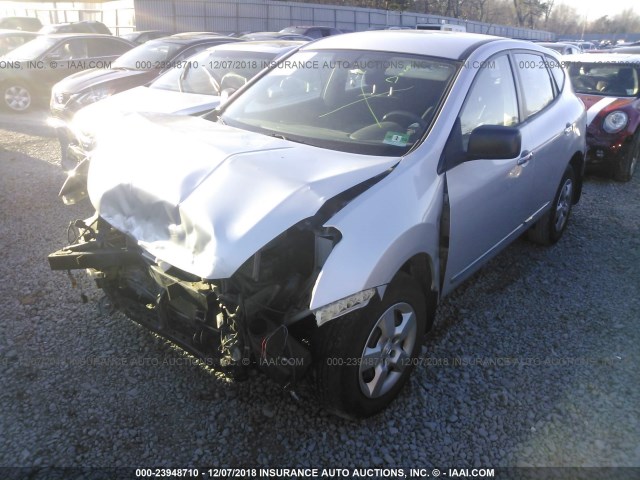 JN8AS5MV1CW361776 - 2012 NISSAN ROGUE S/SV SILVER photo 2