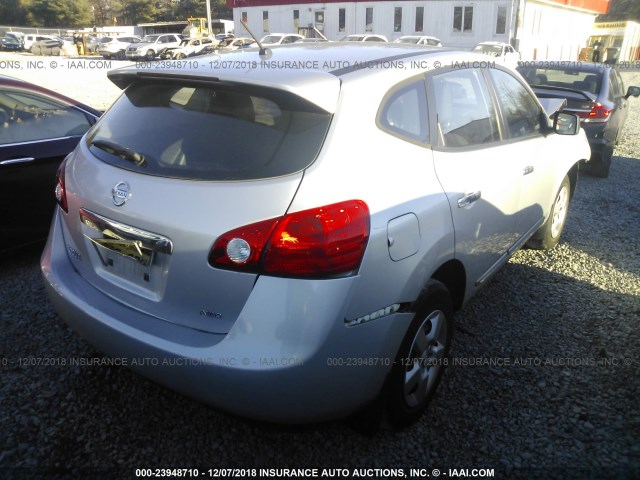 JN8AS5MV1CW361776 - 2012 NISSAN ROGUE S/SV SILVER photo 4