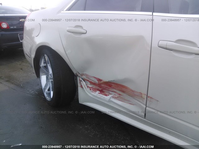 1G6DK5ED1B0121310 - 2011 CADILLAC CTS PERFORMANCE COLLECTION Кремовый фото 6