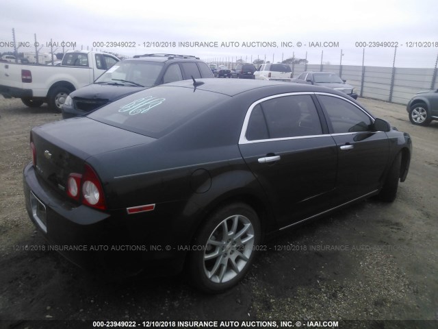 1G1ZE5EU1BF380136 - 2011 CHEVROLET MALIBU LTZ შავი ფოტო 4