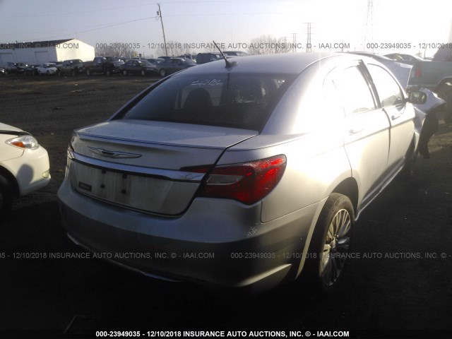 1C3CCBCG6CN307094 - 2012 CHRYSLER 200 LIMITED SILVER photo 4