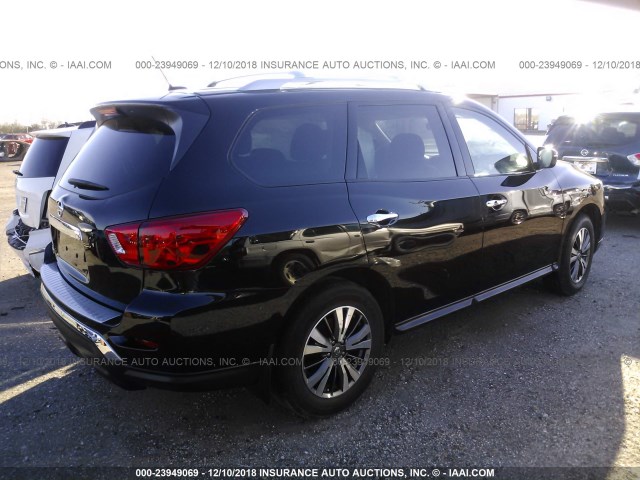 5N1DR2MN6HC671400 - 2017 NISSAN PATHFINDER S/SV/SL/PLATINUM BLACK photo 4