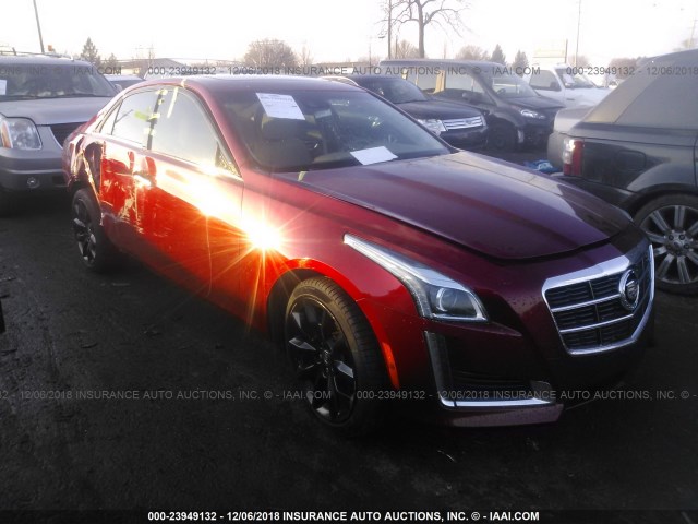 1G6AX5S30E0154531 - 2014 CADILLAC CTS LUXURY COLLECTION RED photo 1