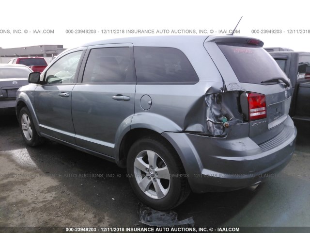 3D4GG57V09T231069 - 2009 DODGE JOURNEY SXT GRAY photo 3