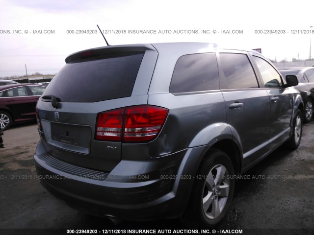 3D4GG57V09T231069 - 2009 DODGE JOURNEY SXT GRAY photo 4