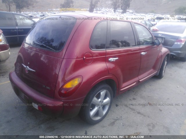 3C8FY78G53T554816 - 2003 CHRYSLER PT CRUISER GT RED photo 4