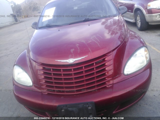 3C8FY78G53T554816 - 2003 CHRYSLER PT CRUISER GT RED photo 6