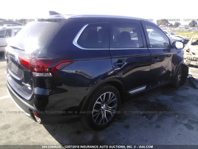 JA4AD3A33HZ001356 - 2017 MITSUBISHI OUTLANDER SE/SEL BLUE photo 4