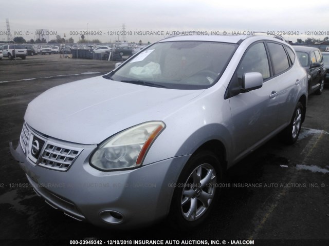 JN8AS58V79W184802 - 2009 NISSAN ROGUE S/SL SILVER photo 2