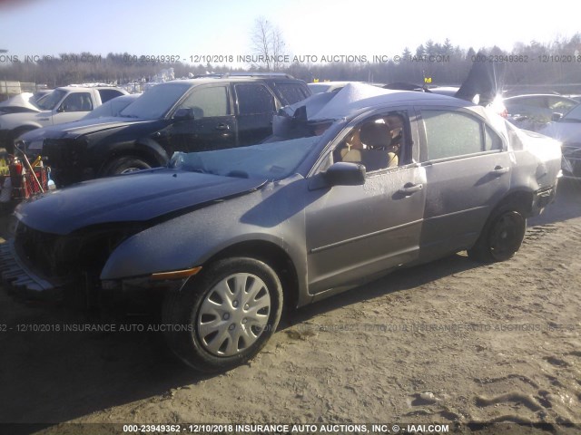 3FAHP06Z57R227169 - 2007 FORD FUSION S GRAY photo 2