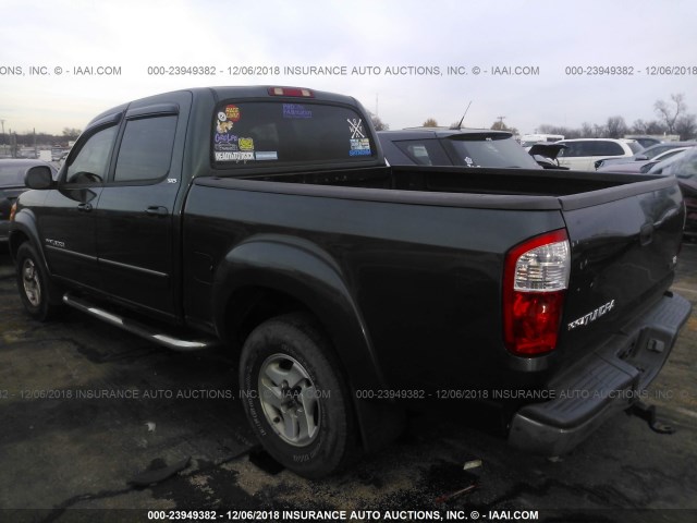 5TBET34106S511711 - 2006 TOYOTA TUNDRA DOUBLE CAB SR5 GREEN photo 3