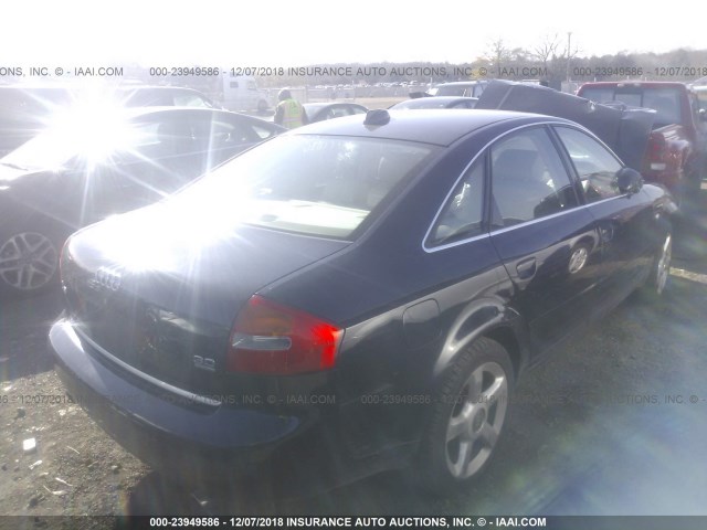 WAULT64B94N004590 - 2004 AUDI A6 3.0 QUATTRO BLUE photo 4