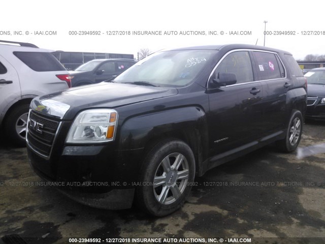 2GKALMEK1E6330584 - 2014 GMC TERRAIN SLE BLACK photo 2