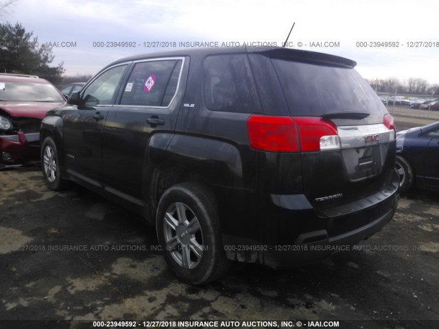 2GKALMEK1E6330584 - 2014 GMC TERRAIN SLE BLACK photo 3