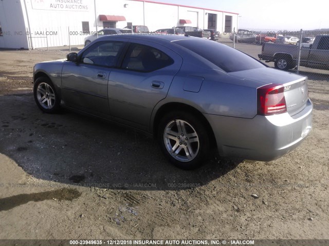 2B3KA43G56H399760 - 2006 DODGE CHARGER SE/SXT GRAY photo 3