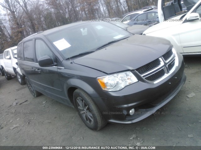 2C4RDGCG3HR864829 - 2017 DODGE GRAND CARAVAN SXT GRAY photo 1