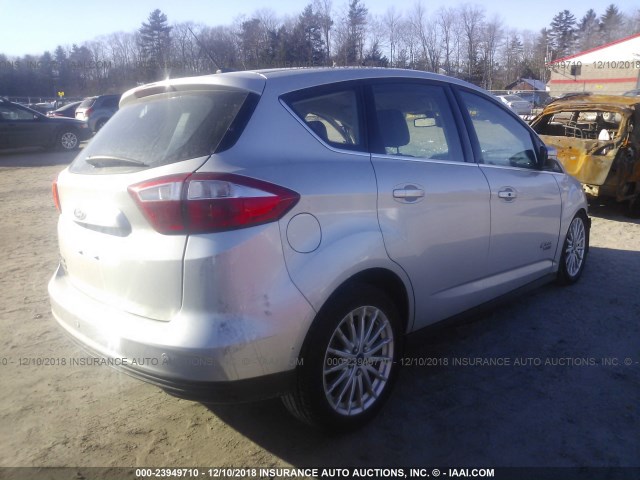 1FADP5CUXEL514555 - 2014 FORD C-MAX PREMIUM SILVER photo 4