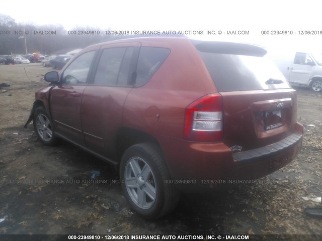 1J4NT4FB1AD537803 - 2010 JEEP COMPASS SPORT ORANGE photo 3