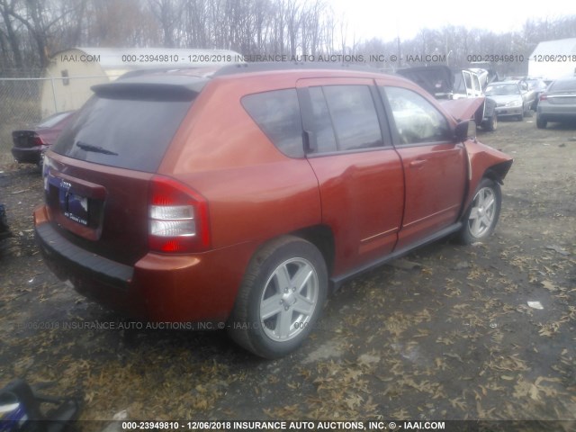 1J4NT4FB1AD537803 - 2010 JEEP COMPASS SPORT ORANGE photo 4