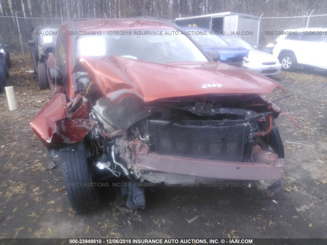 1J4NT4FB1AD537803 - 2010 JEEP COMPASS SPORT ORANGE photo 6