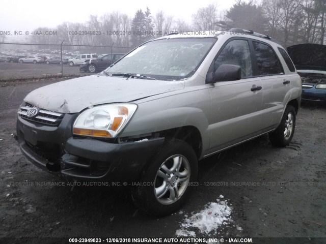 KNDJF723777348432 - 2007 KIA SPORTAGE EX/LX TAN photo 2