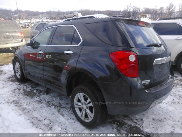 2CNFLGEW4A6200486 - 2010 CHEVROLET EQUINOX LTZ BLACK photo 3