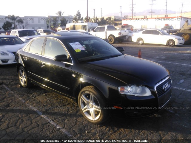 WAUAF78E36A172759 - 2006 AUDI A4 2/TURBO BLACK photo 1