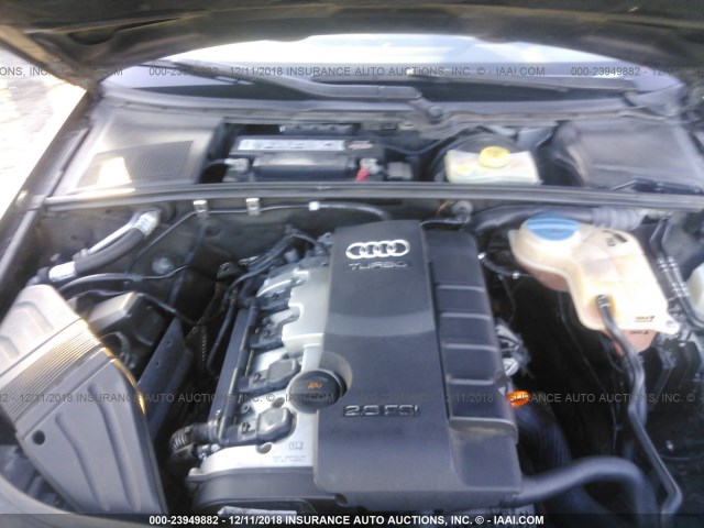 WAUAF78E36A172759 - 2006 AUDI A4 2/TURBO BLACK photo 10