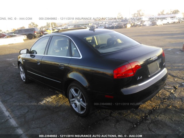 WAUAF78E36A172759 - 2006 AUDI A4 2/TURBO BLACK photo 3