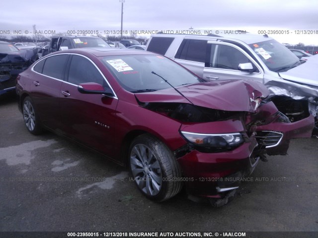 1G1ZH5SX6GF236790 - 2016 CHEVROLET MALIBU PREMIER MAROON photo 1