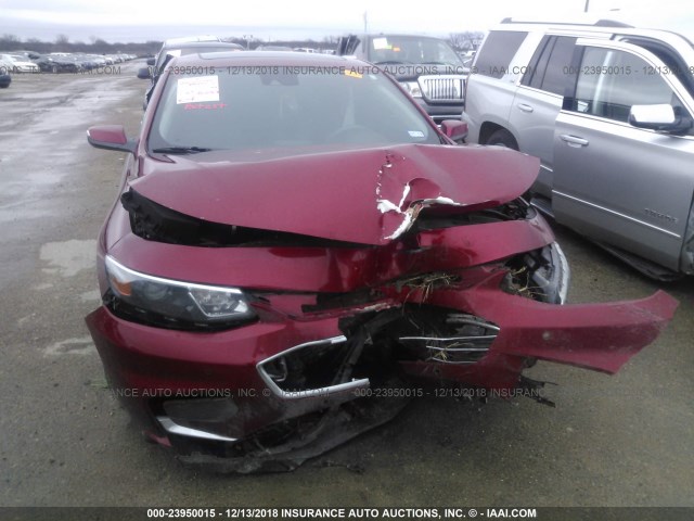 1G1ZH5SX6GF236790 - 2016 CHEVROLET MALIBU PREMIER MAROON photo 6