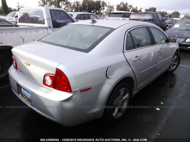 1G1ZC5E09CF383516 - 2012 CHEVROLET MALIBU 1LT 银色 照片 4