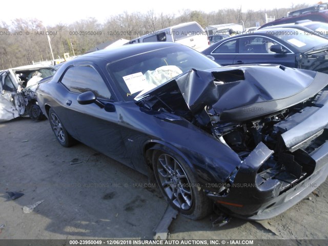 2C3CDZGG0HH618603 - 2017 DODGE CHALLENGER GT GRAY photo 1