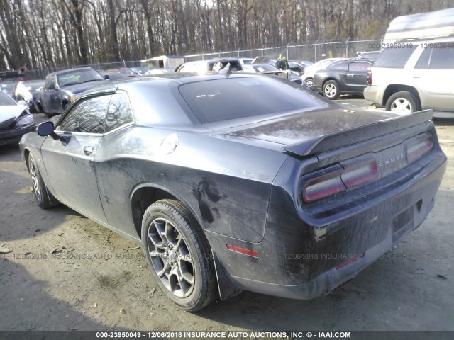 2C3CDZGG0HH618603 - 2017 DODGE CHALLENGER GT GRAY photo 3