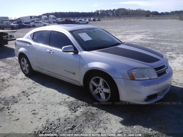 1B3BD2FG4BN546370 - 2011 DODGE AVENGER LUX SILVER photo 1