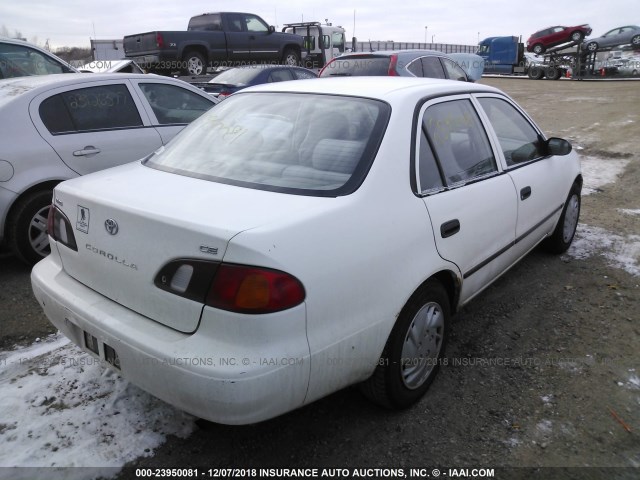 1NXBR12E8YZ364311 - 2000 TOYOTA COROLLA VE/CE/LE WHITE photo 4