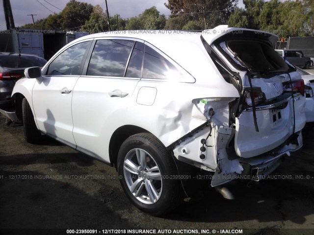 5J8TB3H59EL002345 - 2014 ACURA RDX TECHNOLOGY WHITE photo 3